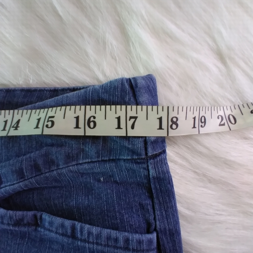 Chic womens petite jean elastic waist size 16p pull om classic - Picture 7 of 10